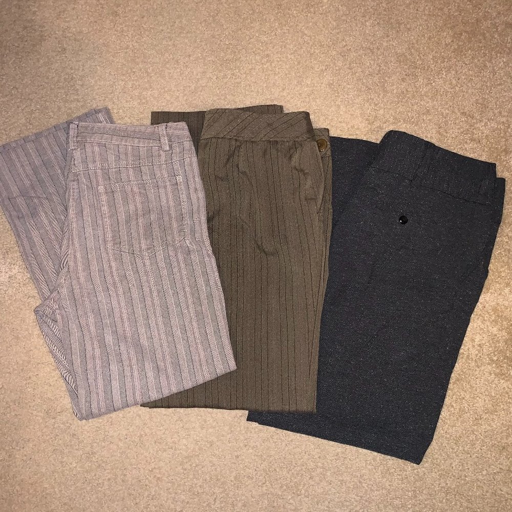 Bundle of 3 Pair of Size 12 Trousers Slacks Pants